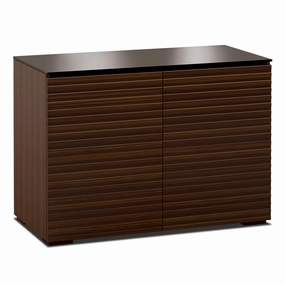 Salamander Designs Chameleon Collection Zurich 323 RM Twin Pro Audio Rack (Horizontal Wood Pattern with Black Glass Top) hi-fi digital to analog converter,hi-fi lossless streamer,hi-fi Roon-ready device