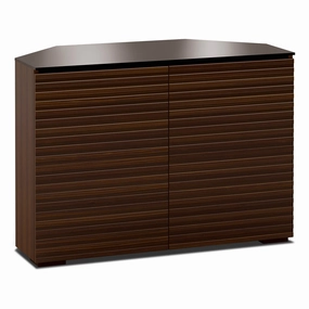 Salamander Designs Chameleon Collection Zurich 323 Twin Corner AV Cabinet (Horizontal Wood Pattern with Black Glass Top) hi-fi portable player,hi-fi desktop amplifier,hi-fi isolation stand