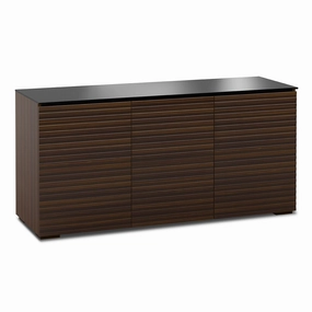Salamander Designs Chameleon Collection Zurich 337 Triple AV Cabinet (Horizontal Wood Pattern with Black Glass Top) hi-fi portable player,hi-fi desktop amplifier,hi-fi isolation stand
