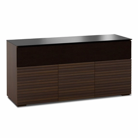 Salamander Designs Chameleon Collection Zurich 339 Triple Speaker Integrated Cabinet (Horizontal Wood Pattern with Black Glass Top) hi-fi digital to analog converter,hi-fi lossless streamer,hi-fi Roon-ready device
