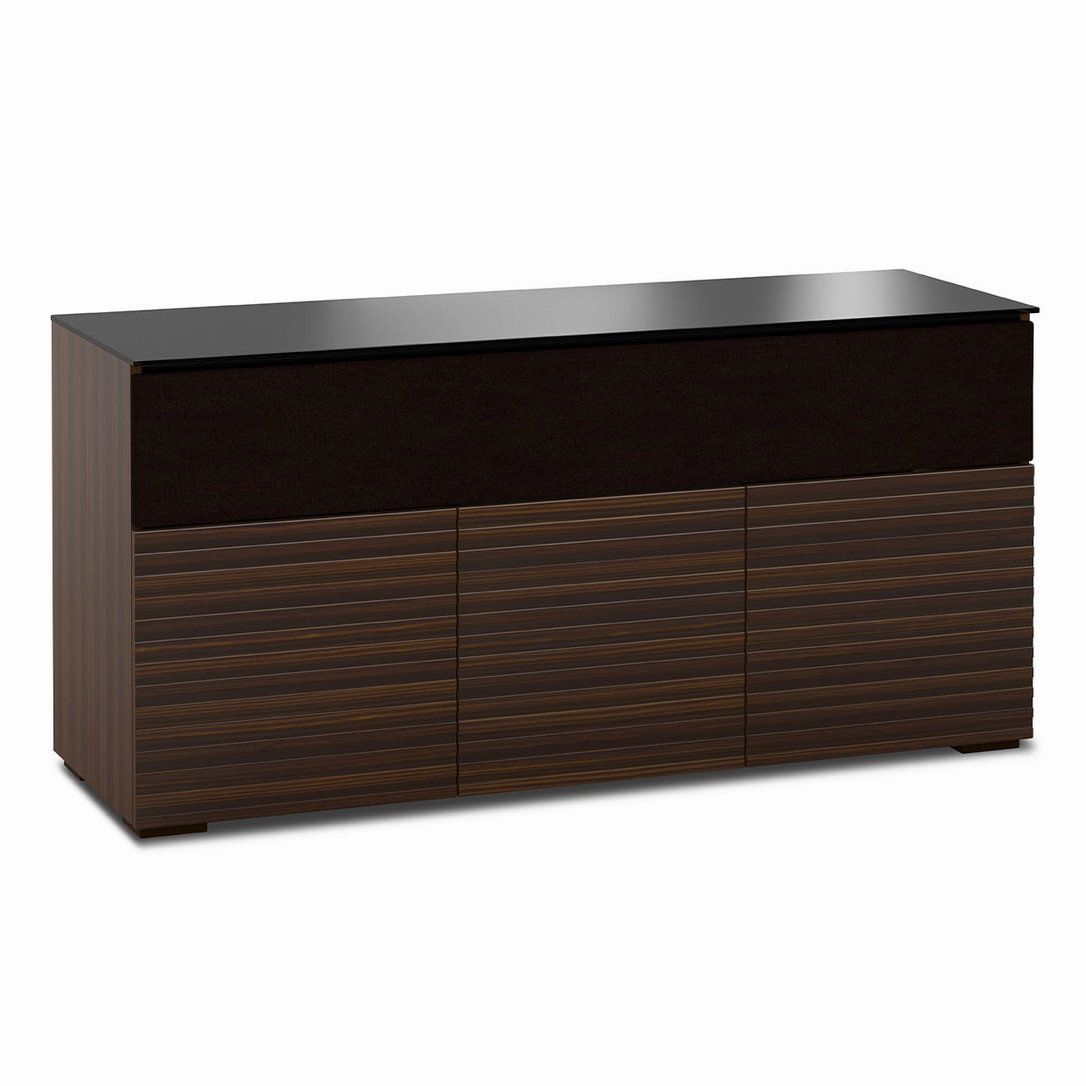 Salamander Designs Chameleon Collection Zurich 339 Triple Speaker Integrated Cabinet (Horizontal Wood Pattern with Black Glass Top) hi-fi portable player,hi-fi desktop amplifier,hi-fi isolation stand