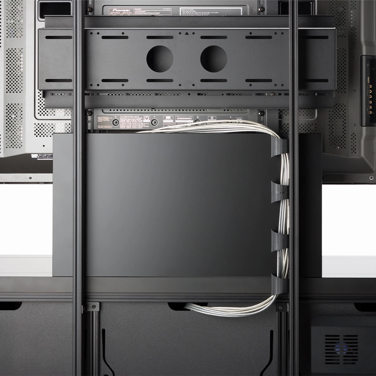 Salamander Designs Chameleon PM2 Tilting TV Mount for Triple Salamander Cabinets (Black)