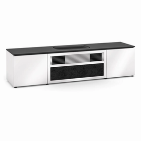 Salamander Designs Miami 245 UST Projector Integrated Cabinet for Hisense L9G Projector (Gloss White)