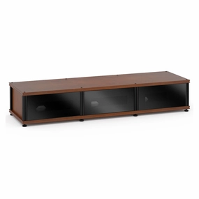 Salamander Designs Synergy 133 Triple AV Cabinet (Cherry with Black Posts) hi-fi digital to analog converter,hi-fi lossless streamer,hi-fi Roon-ready device