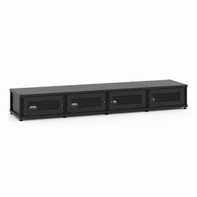 Salamander Designs Synergy 147 Quad AV Cabinet (Black Oak with Black Posts) hi-fi vibration control,hi-fi grounded cable,hi-fi stereo input selector