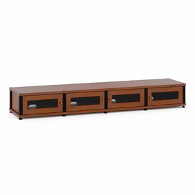 Salamander Designs Synergy 147 Quad AV Cabinet (Cherry with Black Posts) hi-fi digital to analog converter,hi-fi lossless streamer,hi-fi Roon-ready device