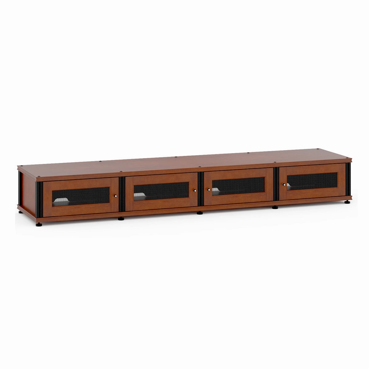 Salamander Designs Synergy 147 Quad AV Cabinet (Cherry with Black Posts) hi-fi vibration control,hi-fi grounded cable,hi-fi stereo input selector