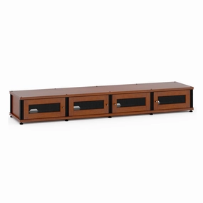 Salamander Designs Synergy 147 Quad AV Cabinet (Cherry with Black Posts) hi-fi vibration control,hi-fi grounded cable,hi-fi stereo input selector