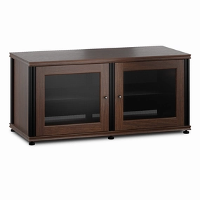 Salamander Designs Synergy 221 AV Cabinet (Dark Walnut with Black Post)