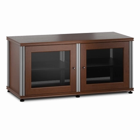 Salamander Designs Synergy 221 Twin AV Cabinet (Cherry with Aluminum Posts)