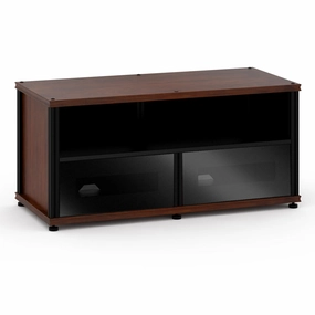 Salamander Designs Synergy 221 Twin AV Cabinet (Dark Walnut with Black Glass & Black Posts) hi-fi digital to analog converter,hi-fi lossless streamer,hi-fi Roon-ready device