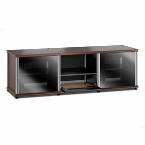 Salamander Designs Synergy 233 Triple AV Cabinet (American Cherry with Black Glass & Aluminum Posts)