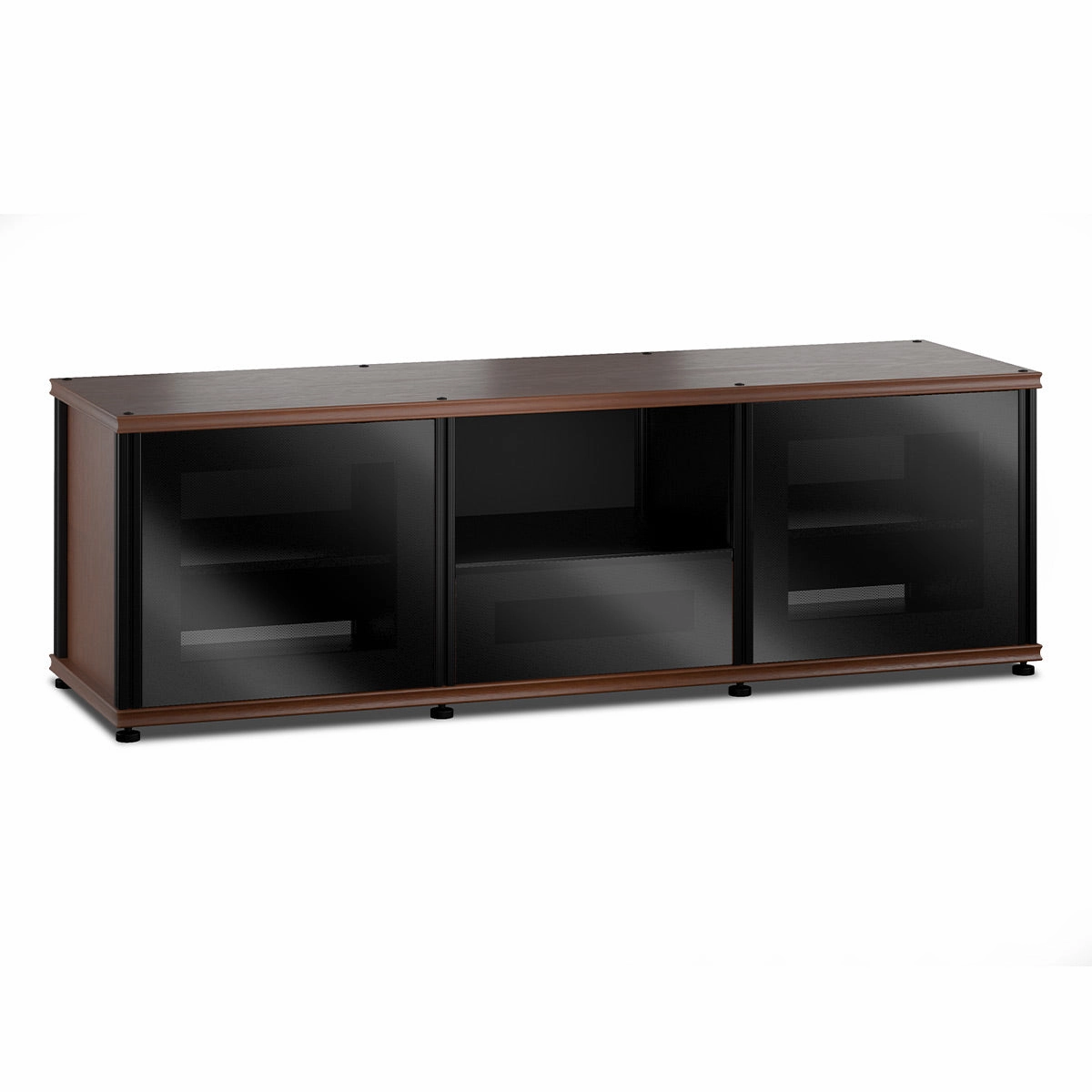 Salamander Designs Synergy 236 Triple AV Cabinet (American Cherry with Black Glass & Black Posts) hi-fi digital to analog converter,hi-fi lossless streamer,hi-fi Roon-ready device