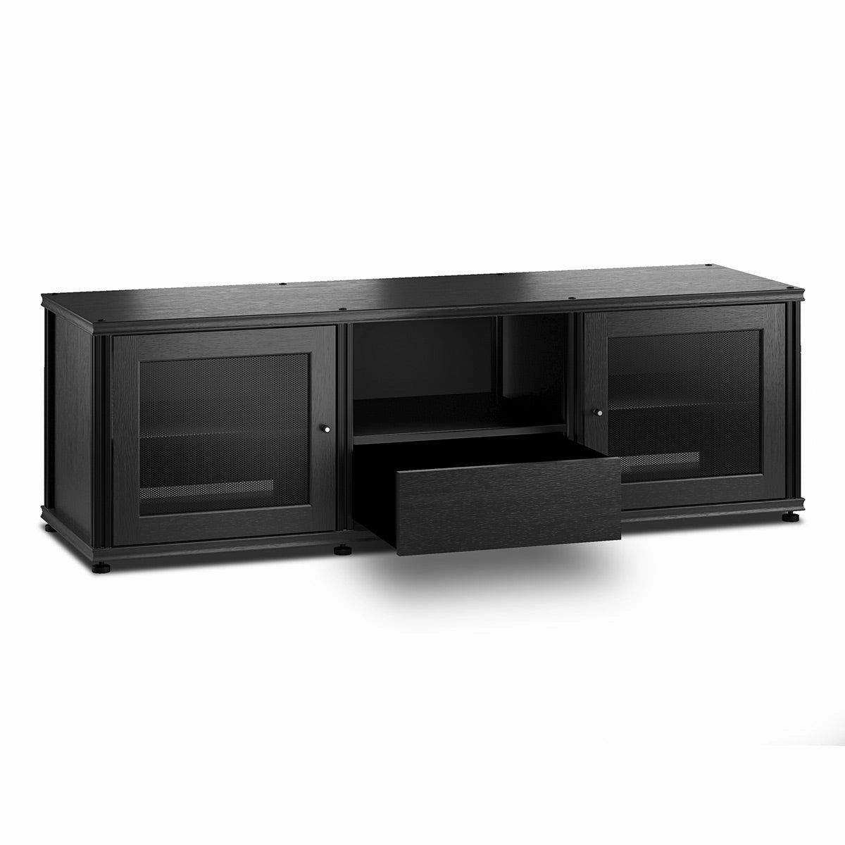 Salamander Designs Synergy 236 Triple AV Cabinet (Black Oak with Black Posts)