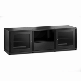 Salamander Designs Synergy 236 Triple AV Cabinet (Black Oak with Black Posts) hi-fi vibration control,hi-fi grounded cable,hi-fi stereo input selector