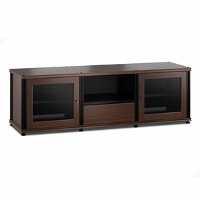 Salamander Designs Synergy 236 Triple AV Cabinet (Dark Walnut with Black Posts) hi-fi vibration control,hi-fi grounded cable,hi-fi stereo input selector
