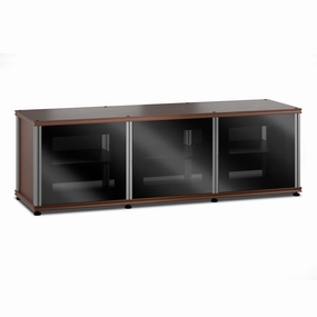 Salamander Designs Synergy 237 Triple AV Cabinet (American Cherry with Black Glass & Aluminum Posts) hi-fi digital to analog converter,hi-fi lossless streamer,hi-fi Roon-ready device