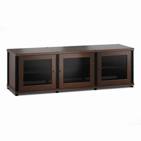 Salamander Designs Synergy 237 Triple AV Cabinet (Dark Walnut with Black Posts) hi-fi vibration control,hi-fi grounded cable,hi-fi stereo input selector