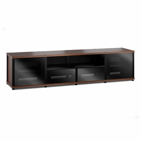 Salamander Designs Synergy 243 Quad AV Cabinet (American Cherry with Black Glass Doors & Black Posts) hi-fi digital to analog converter,hi-fi lossless streamer,hi-fi Roon-ready device