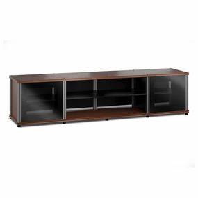 Salamander Designs Synergy 248 Quad AV Cabinet (American Cherry with Black Glass Doors & Aluminum Posts) hi-fi digital to analog converter,hi-fi lossless streamer,hi-fi Roon-ready device
