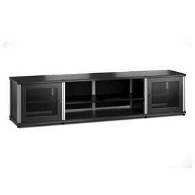 Salamander Designs Synergy 248 Quad AV Cabinet (Black Oak with Aluminum Posts) hi-fi vibration control,hi-fi grounded cable,hi-fi stereo input selector