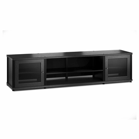 Salamander Designs Synergy 248 Quad AV Cabinet (Black Oak with Black Posts)