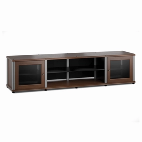 Salamander Designs Synergy 248 Quad AV Cabinet (Dark Walnut with Aluminum Posts) hi-fi vibration control,hi-fi grounded cable,hi-fi stereo input selector