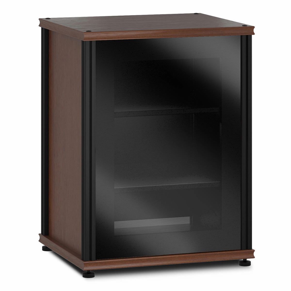 Salamander Designs Synergy 303 Single AV Cabinet (American Cherry with Black Glass & Black Posts) hi-fi vibration control,hi-fi grounded cable,hi-fi stereo input selector