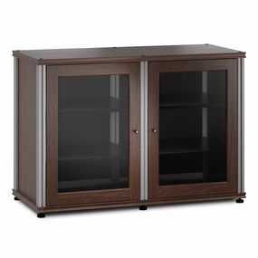 Salamander Designs Synergy 323 Four Shelf AV Cabinet (Dark Walnut with Aluminum Posts) hi-fi vibration control,hi-fi grounded cable,hi-fi stereo input selector