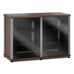 Salamander Designs Synergy 323 Twin AV Cabinet (American Cherry with Black Glass & Aluminum Posts) hi-fi digital to analog converter,hi-fi lossless streamer,hi-fi Roon-ready device