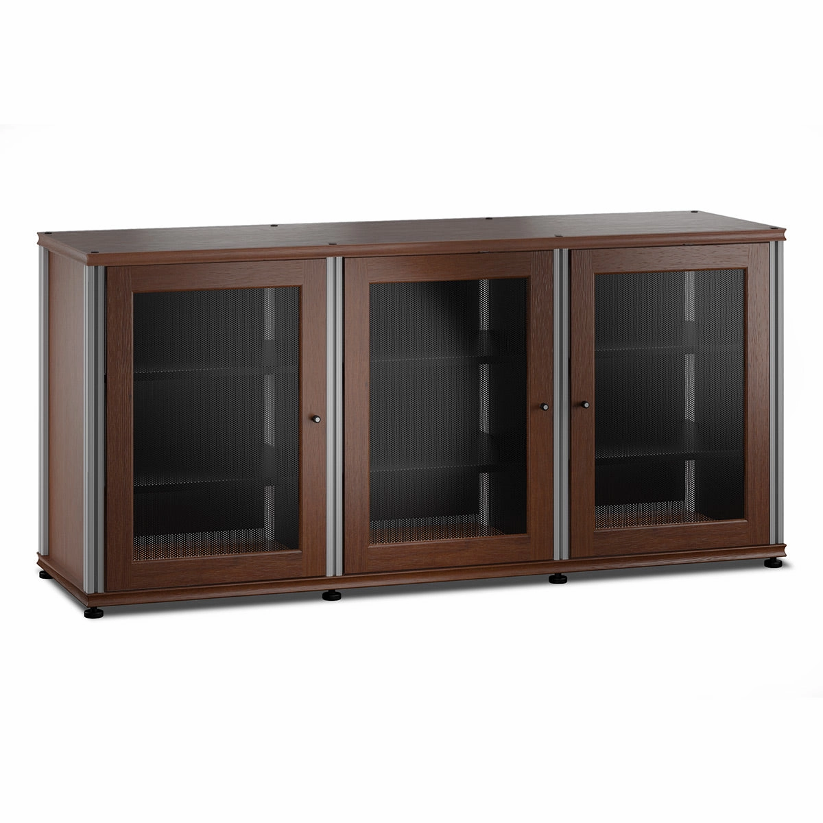Salamander Designs Synergy 337 Triple Wide AV Cabinet (American Cherry with Aluminum Posts) hi-fi vibration control,hi-fi grounded cable,hi-fi stereo input selector