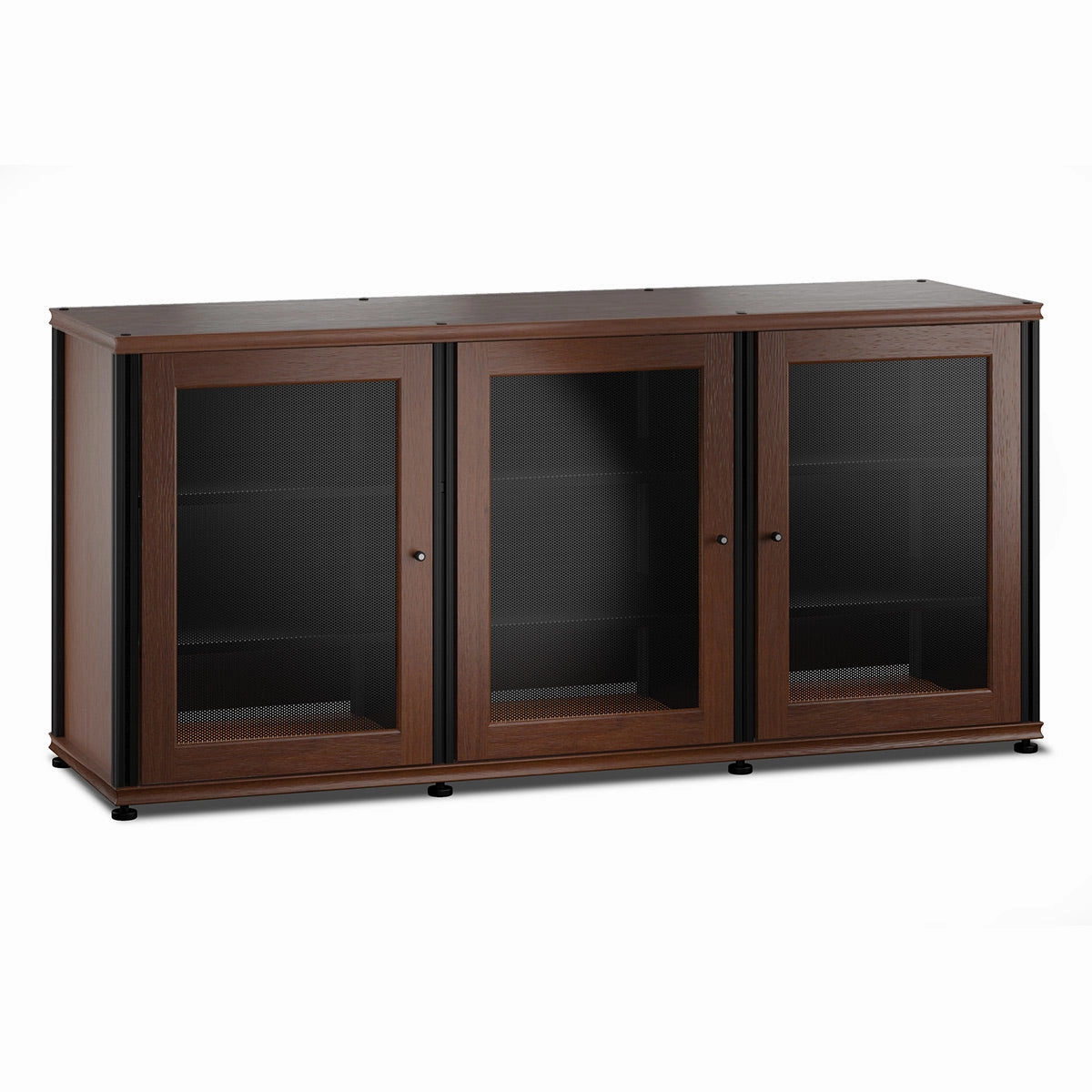 Salamander Designs Synergy 337 Triple Wide AV Cabinet (American Cherry with Black Posts) hi-fi vibration control,hi-fi grounded cable,hi-fi stereo input selector