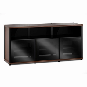 Salamander Designs Synergy 339 Triple AV Cabinet (American Cherry with Black Glass & Black Posts)