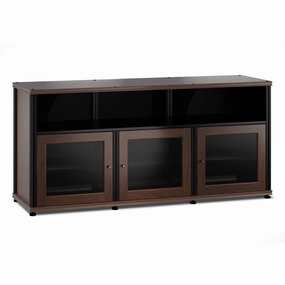 Salamander Designs Synergy 339 Triple Wide A/V Cabinet (Walnut & Black) hi-fi vibration control,hi-fi grounded cable,hi-fi stereo input selector