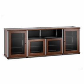 Salamander Designs Synergy 345 Quad AV Cabinet (American Cherry with Aluminum Posts) hi-fi vibration control,hi-fi grounded cable,hi-fi stereo input selector