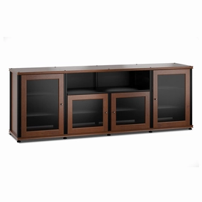 Salamander Designs Synergy 345 Quad AV Cabinet (American Cherry with Black Posts) hi-fi digital to analog converter,hi-fi lossless streamer,hi-fi Roon-ready device