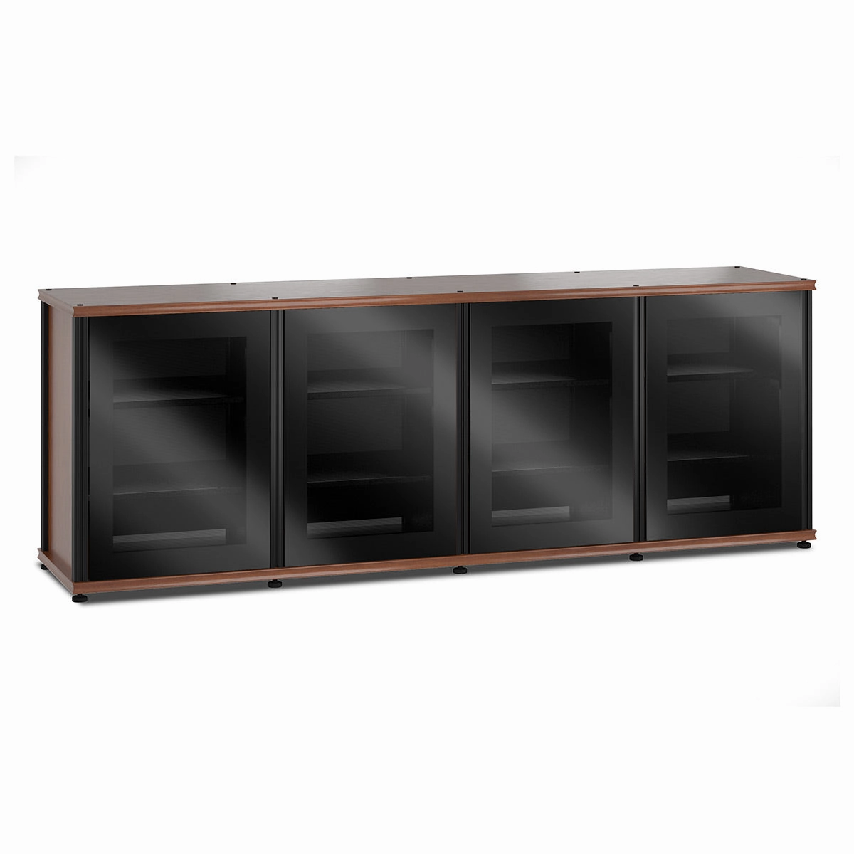 Salamander Designs Synergy 347 Quad AV Cabinet (American Cherry with Black Glass Doors & Black Posts) hi-fi vibration control,hi-fi grounded cable,hi-fi stereo input selector