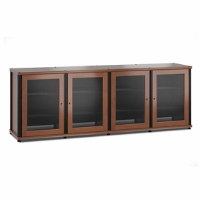 Salamander Designs Synergy 347 Quad AV Cabinet (American Cherry with Black Posts)
