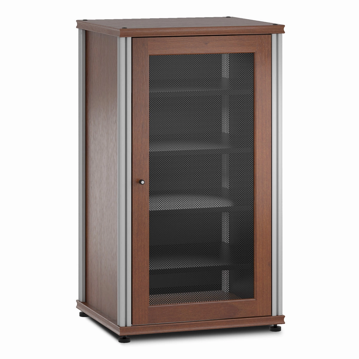 Salamander Designs Synergy 402 AV Cabinet (American Cherry with Aluminum Posts) hi-fi digital to analog converter,hi-fi lossless streamer,hi-fi Roon-ready device