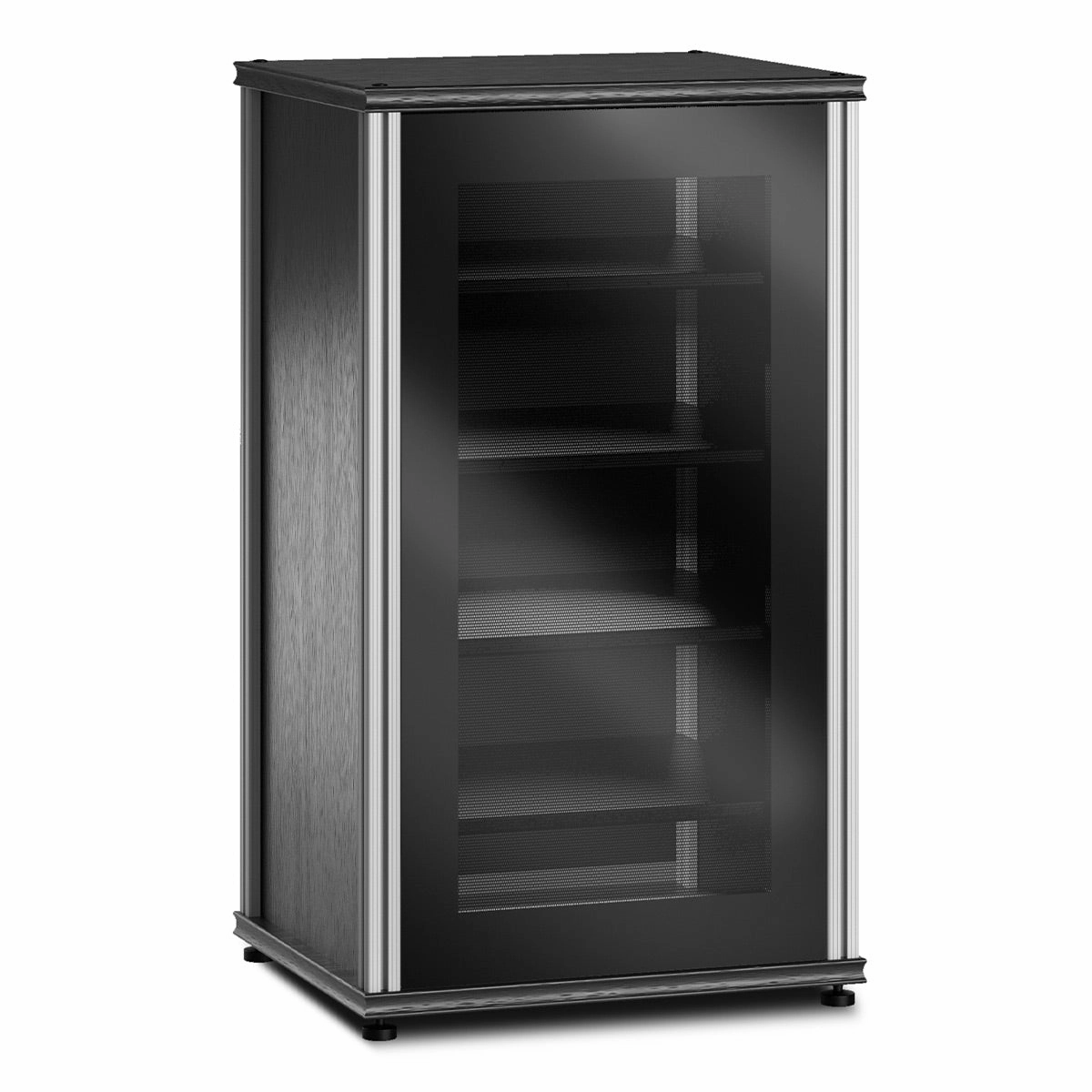Salamander Designs Synergy 402 AV Cabinet (Black Oak with Black Glass Doors & Aluminum Posts) hi-fi vibration control,hi-fi grounded cable,hi-fi stereo input selector