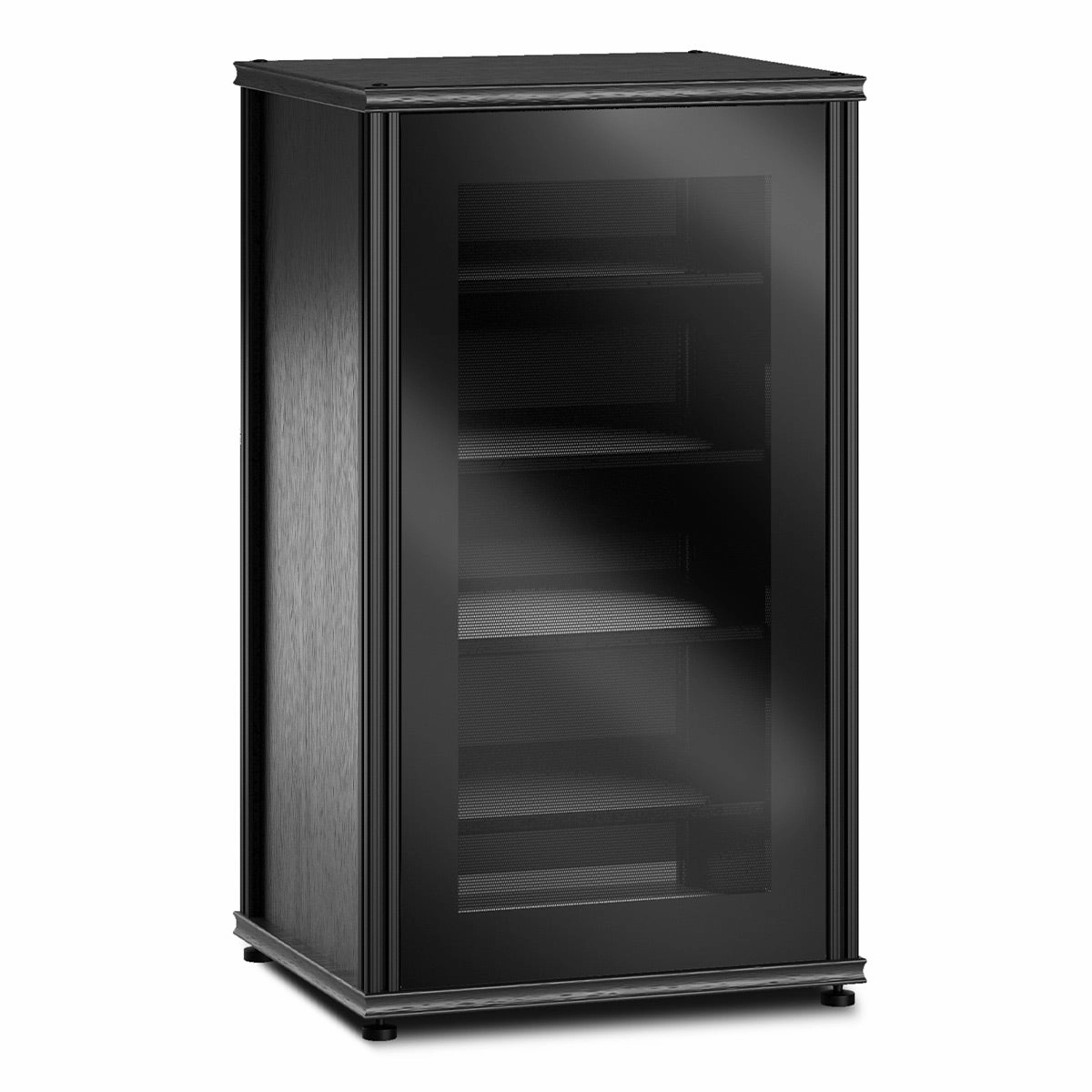 Salamander Designs Synergy 402 AV Cabinet (Black Oak with Black Glass Doors & Black Posts) hi-fi vibration control,hi-fi grounded cable,hi-fi stereo input selector