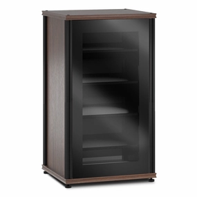 Salamander Designs Synergy 402 AV Cabinet (Dark Walnut with Black Glass Doors & Black Posts) hi-fi vibration control,hi-fi grounded cable,hi-fi stereo input selector