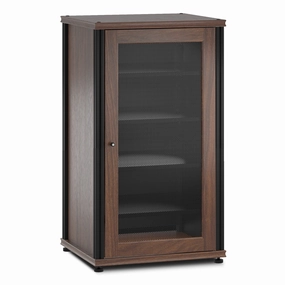 Salamander Designs Synergy 402 AV Cabinet (Dark Walnut with Black Posts)