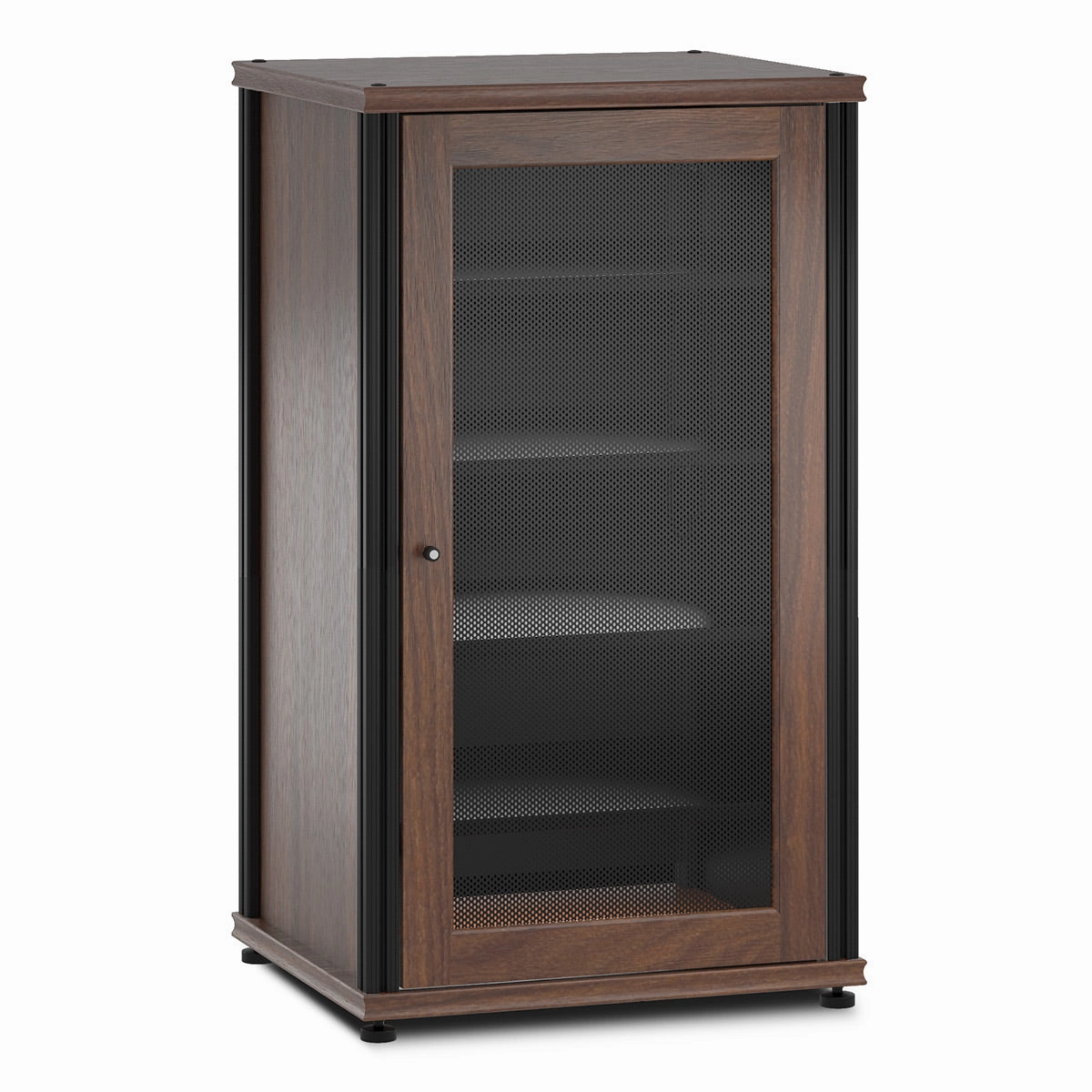 Salamander Designs Synergy 402 AV Cabinet (Dark Walnut with Black Posts)