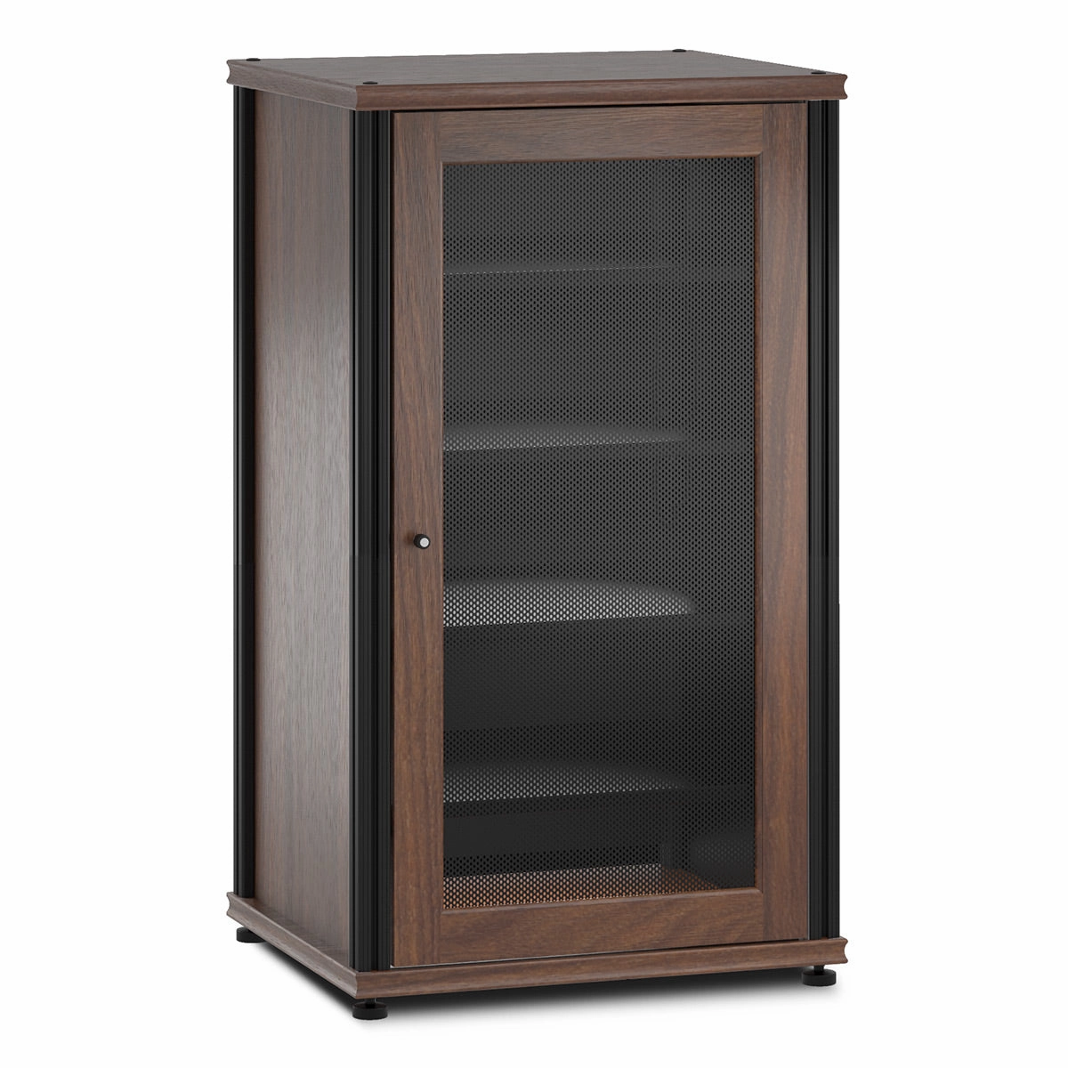 Salamander Designs Synergy 402 AV Cabinet (Dark Walnut with Black Posts) hi-fi portable player,hi-fi desktop amplifier,hi-fi isolation stand