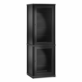 Salamander Designs Synergy 703 AV Cabinet (Black Oak with Black Posts)