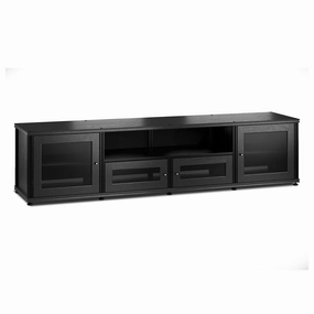 Salamander Designs Synergy Model 245 (Black Oak with Black Posts) hi-fi vibration control,hi-fi grounded cable,hi-fi stereo input selector