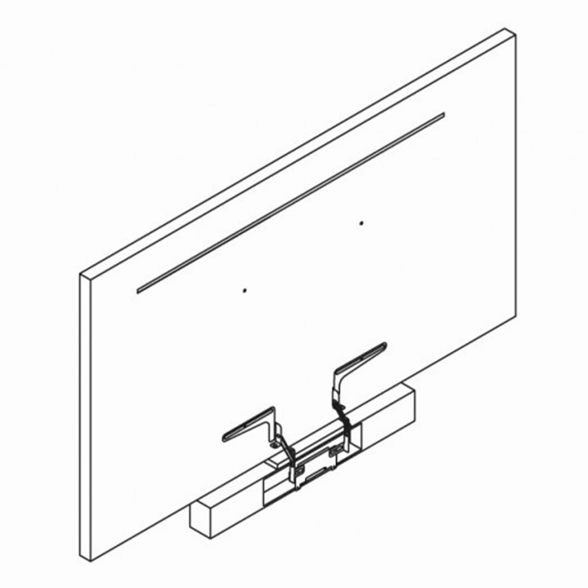 Salamander Designs Universal Soundbar Mount for Acadia Mobile X-Large Fixed Height Wall Stand