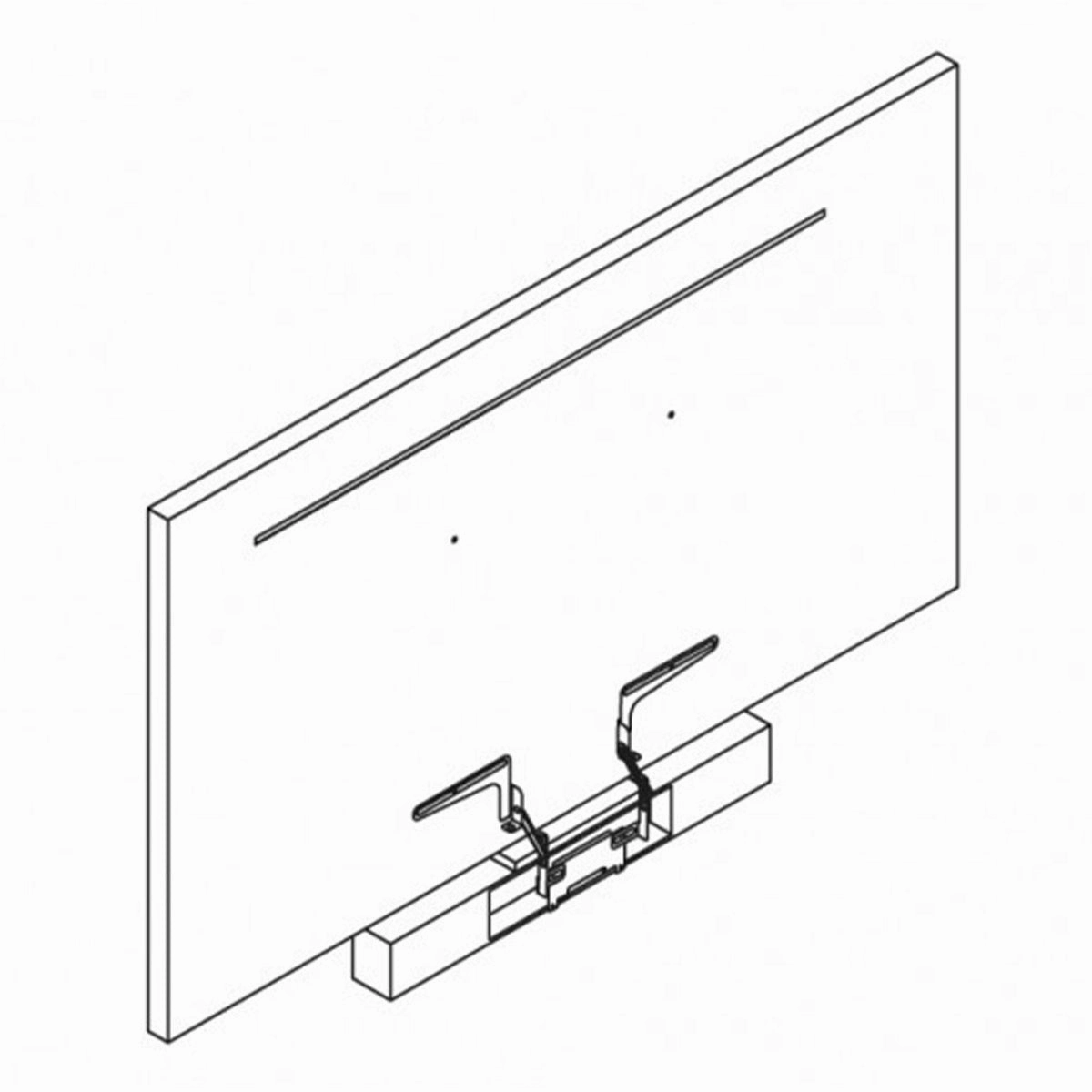 Salamander Designs Universal Soundbar Mount for Acadia Mobile X-Large Fixed Height Wall Stand