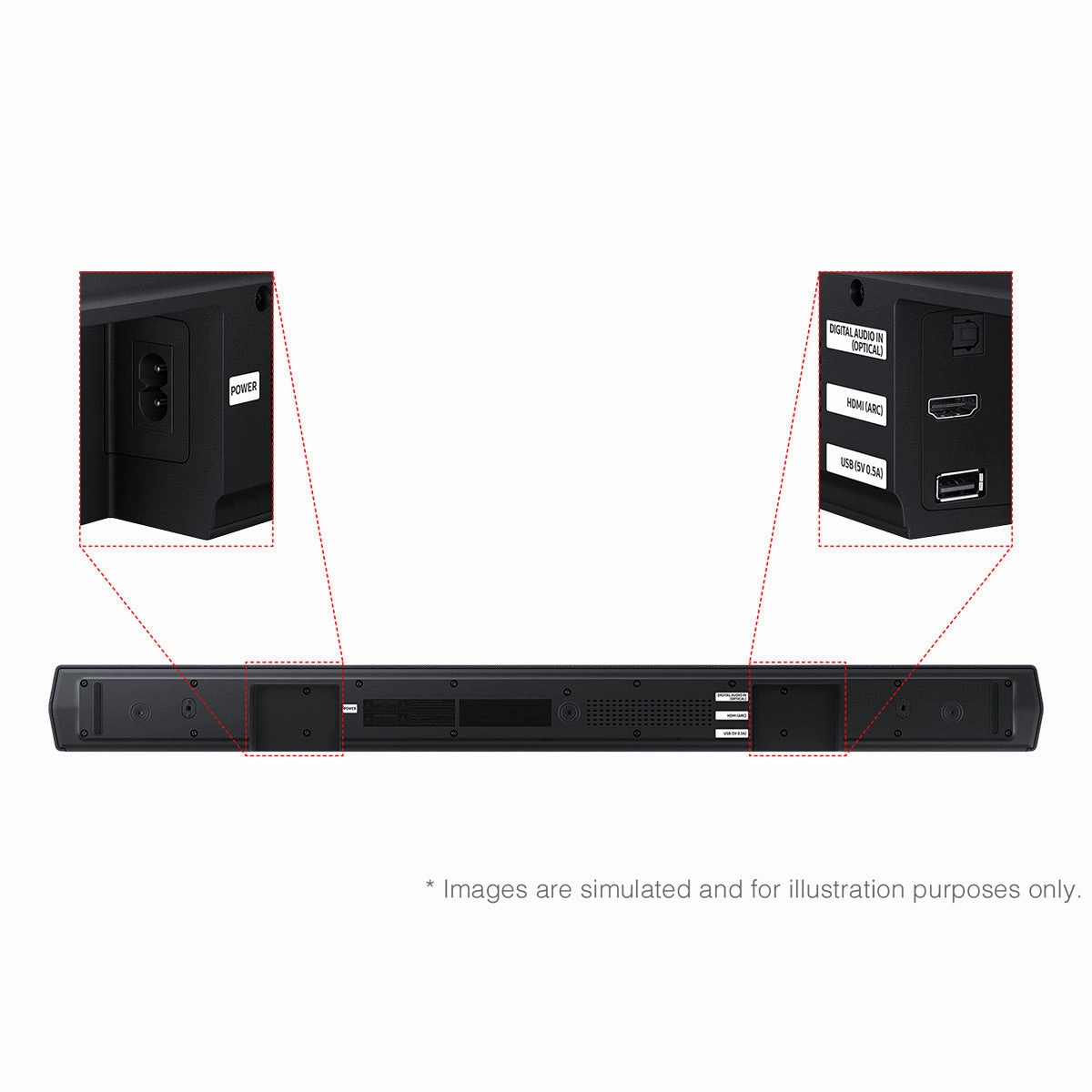 Samsung HW-B550F 2.1 Channel Soundbar and Wireless Subwoofer